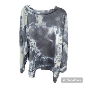 REB . In . J |Gray tie dye soft sweater | 3XL